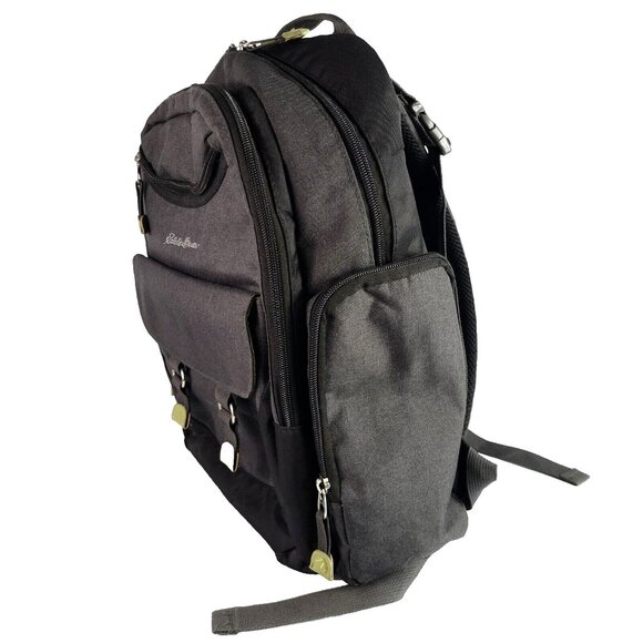 Eddie Bauer First Adventure Baby Diaper Bag Backpack Grey/Green w/changing mat - Picture 5 of 15
